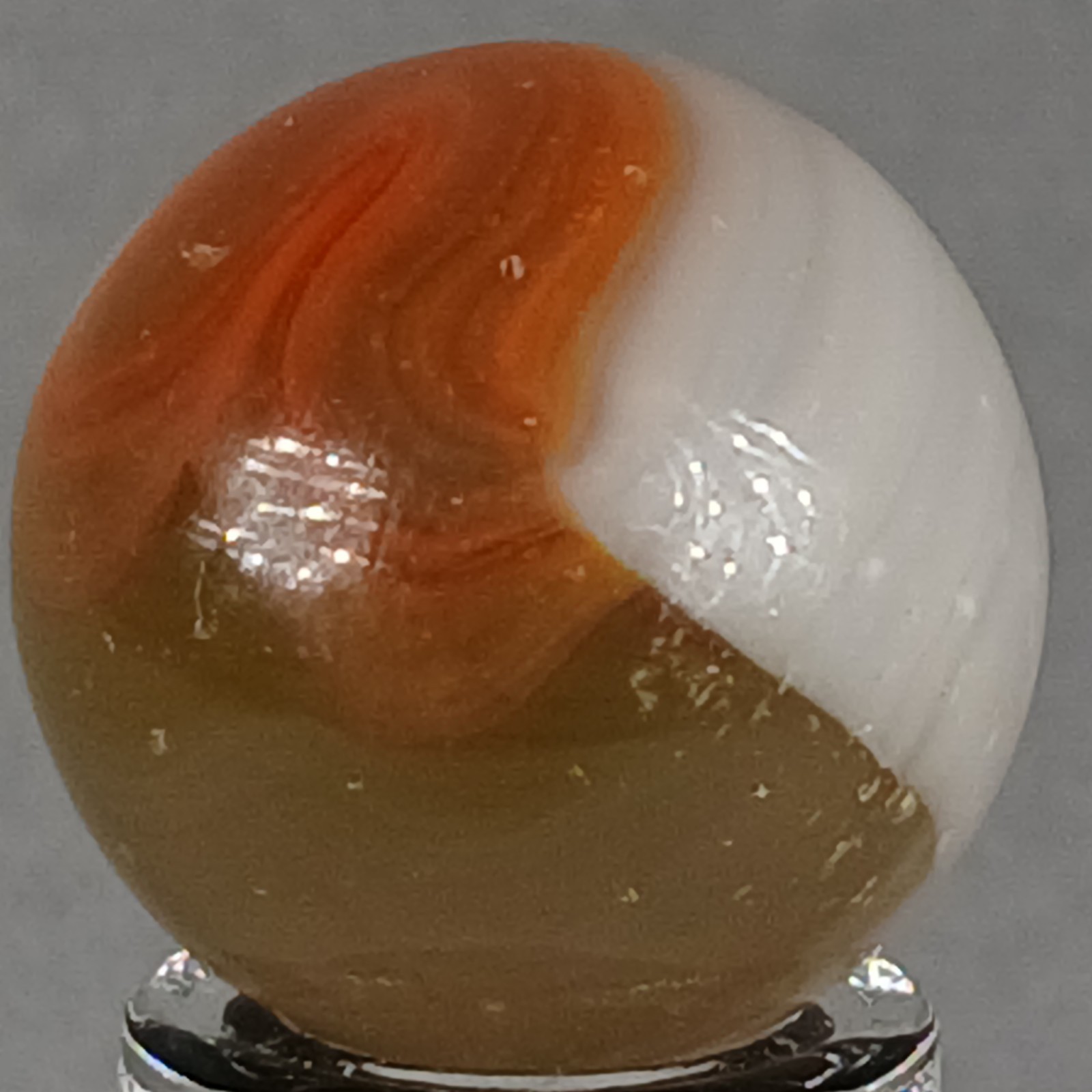 Vintage Vitro Conqueror Marble .61 Inches Near-Mint Condition