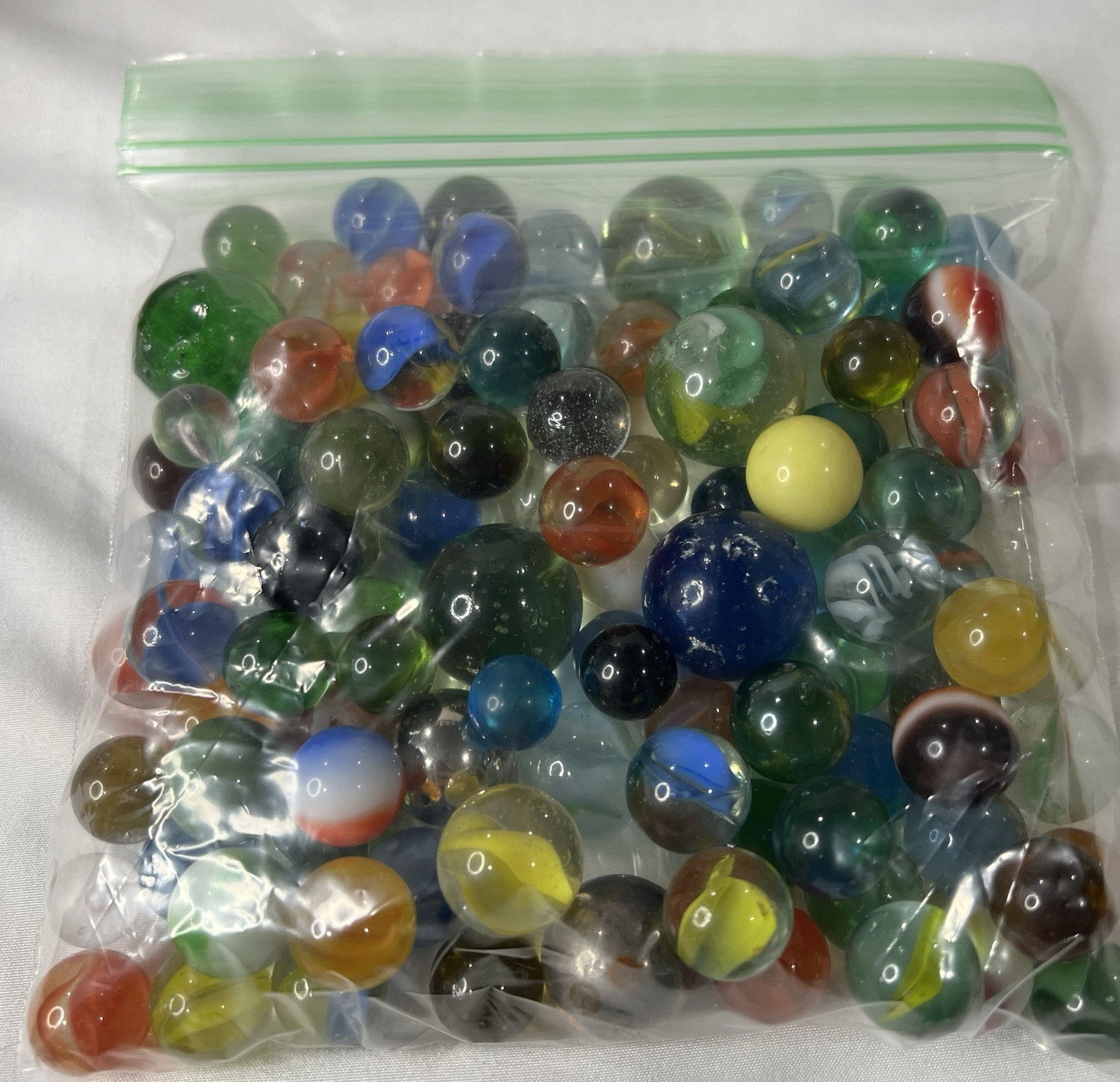RANDOM MIXED Vintage Game Marbles shooter glass swirl lot