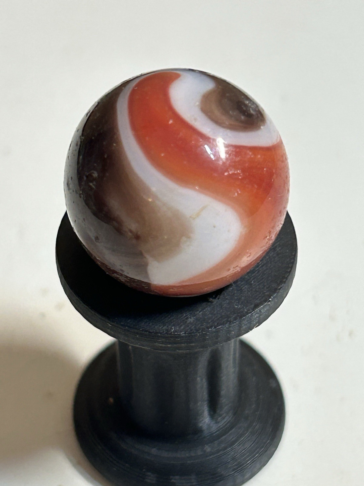 Vintage Vitro Twisted All Red .86 Inch Shooter Marble