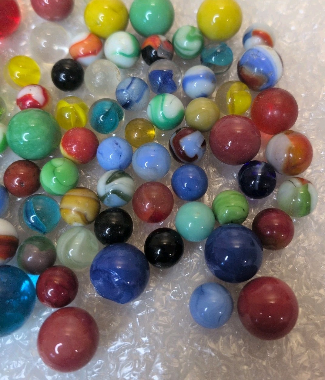 Vintage Antique Marble Lot Of 140+ Pre 1970’s Peltier Akro Agate +