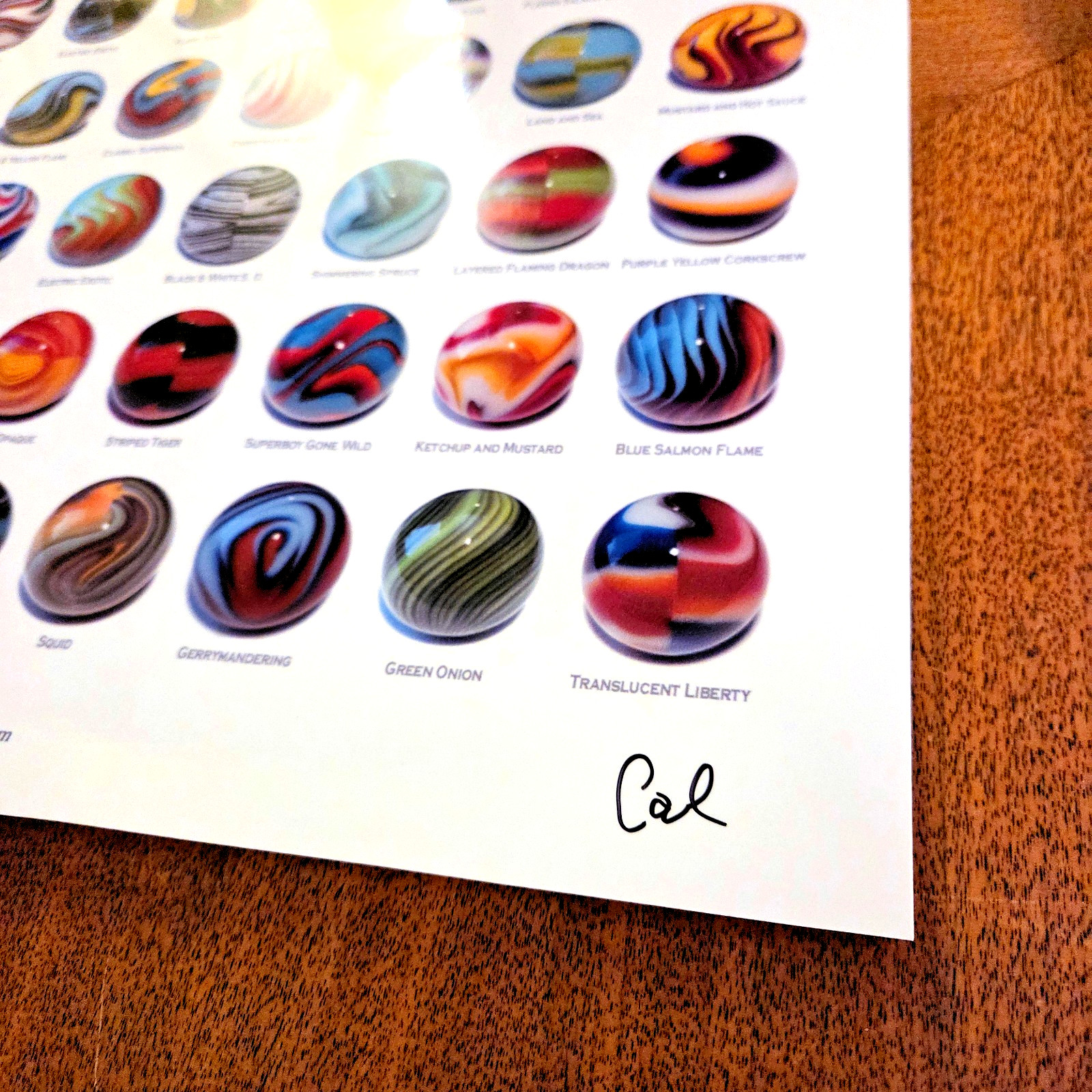 Carl Fisher 2025 Marbles Poster Contemporary Marble Artist Peltier Christensen