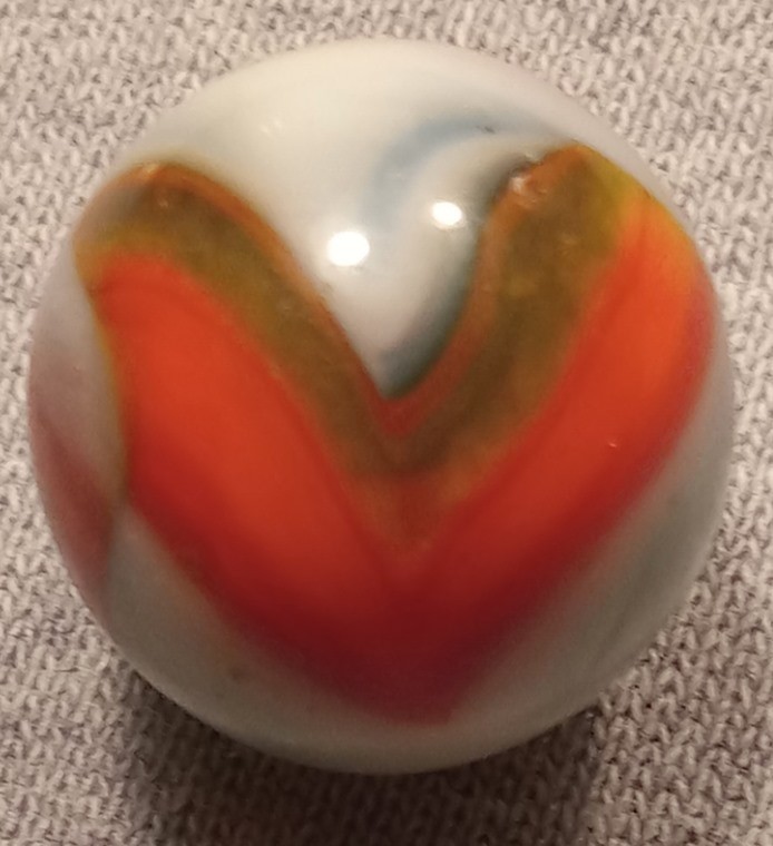 VINTAGE Vitro V Patch BRUSHED Marble Green Base .62 UV UNIQUE Wedding Cake White