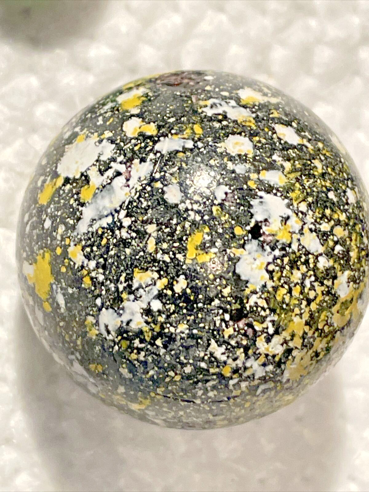 33 Glass Marbles Vintage Confetti Clear Speckled Multicolor Bumpy Vintage Mixed