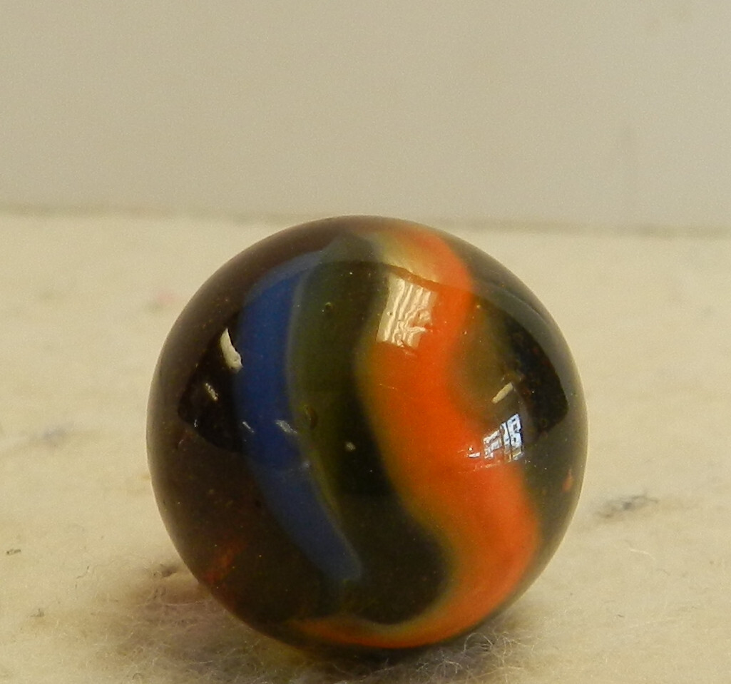 #16000m Vintage Peltier Glass Swirl Marble .65 Inches