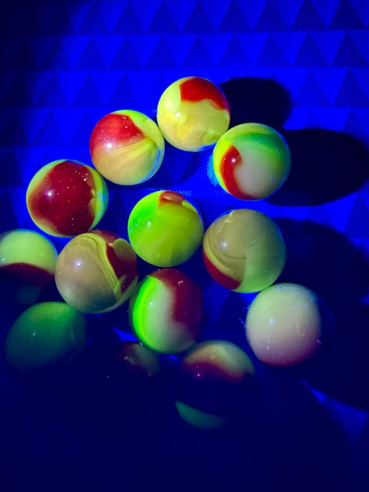 Vintage Alley Akro Agate Peltier Christen Swirl Glass Marble lot Of 13