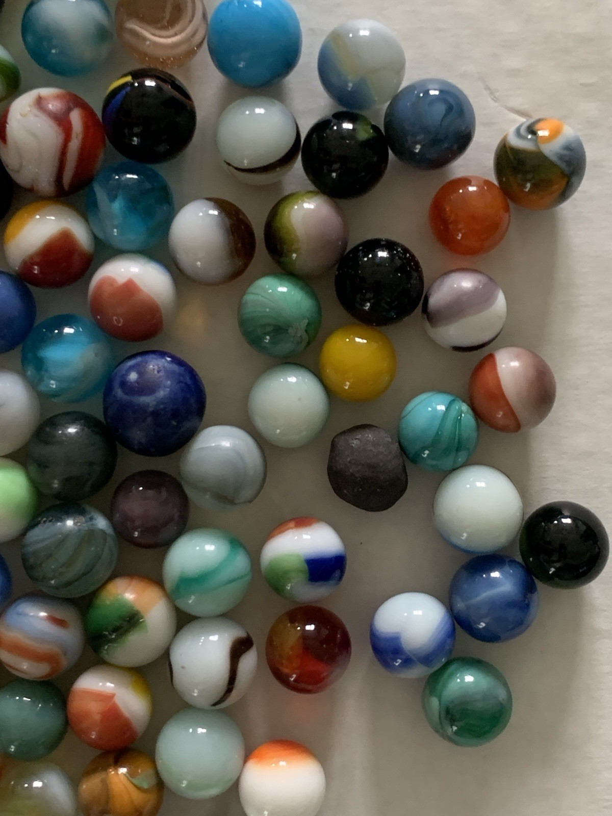 Vintage lot 125 Mixed Marbles – Collection Arkansas Flea Mart 35+ Years