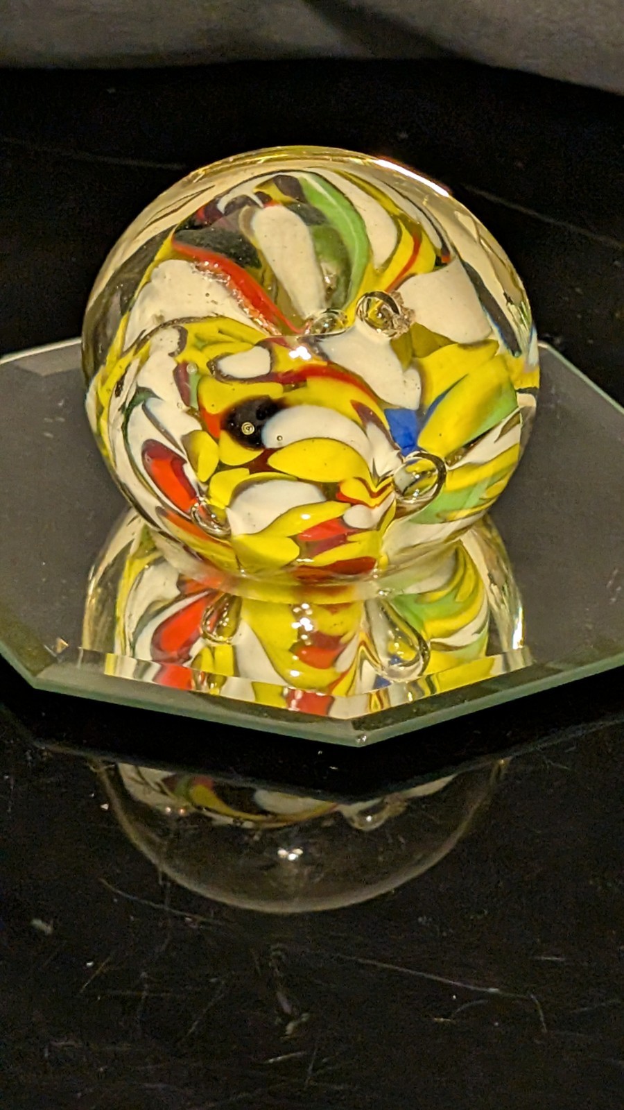 PSYCHEDELIC MAD & INTENSE, DICHROIC SWIRL, ZIMMERMAN, HAND-BLOWN. COLLECTIBLE!