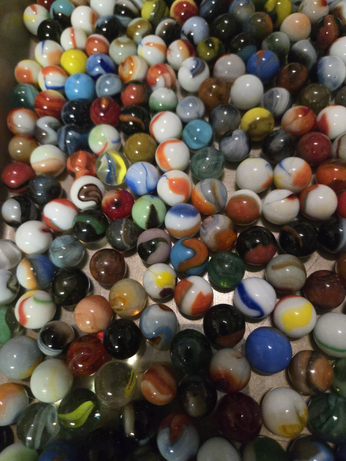 2 Ibs 13 Oz Assorted Vintage Glass Marbles – Lot #5