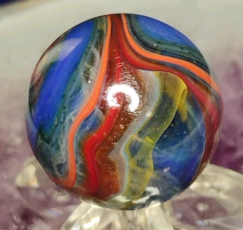 .73″ JABO/D.A.S. MARBLES💥GREEN AV. SWIRL TOYS NM+