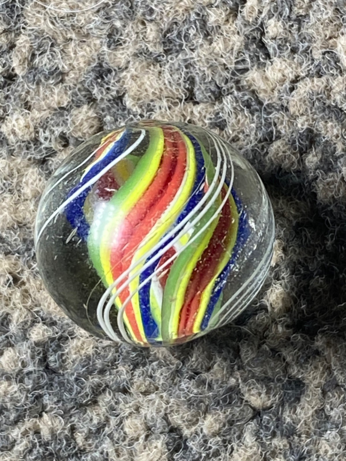 Antique German Marble colourful divided core 15mm 0.60 mint