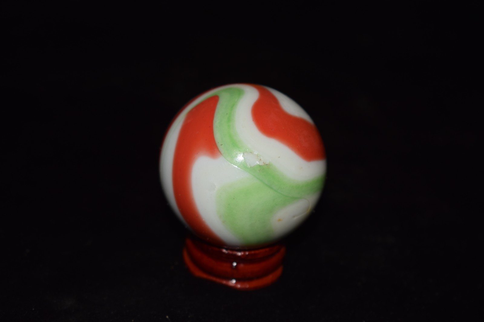 👴👵➖⏩ HTF Retired OLD VACOR SWIRL Collectors marble🦶Toebreaker size 1.850=47mm