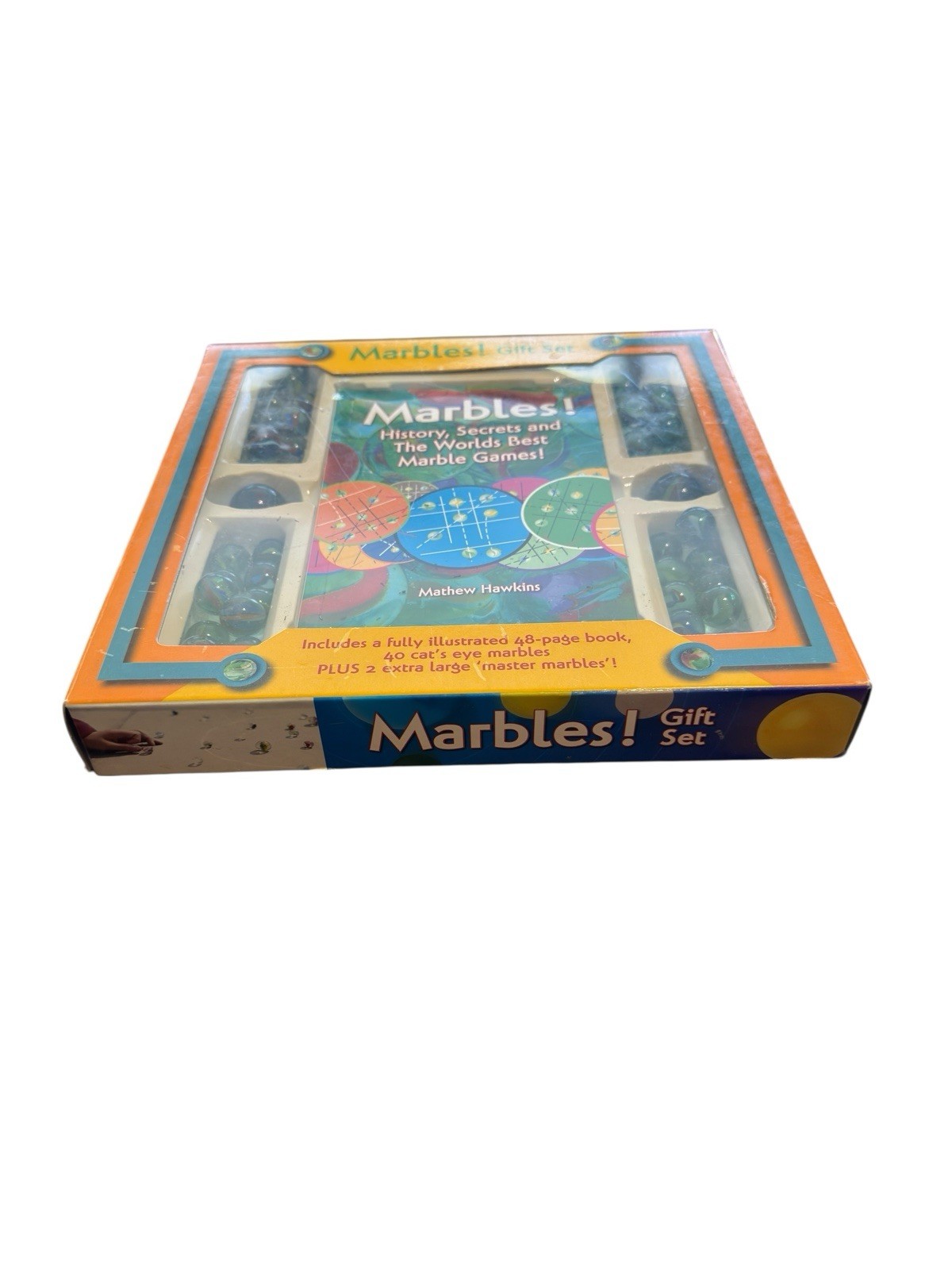 New Marbles, History, Secrets and The Worlds Best Marble Games! Gift Set