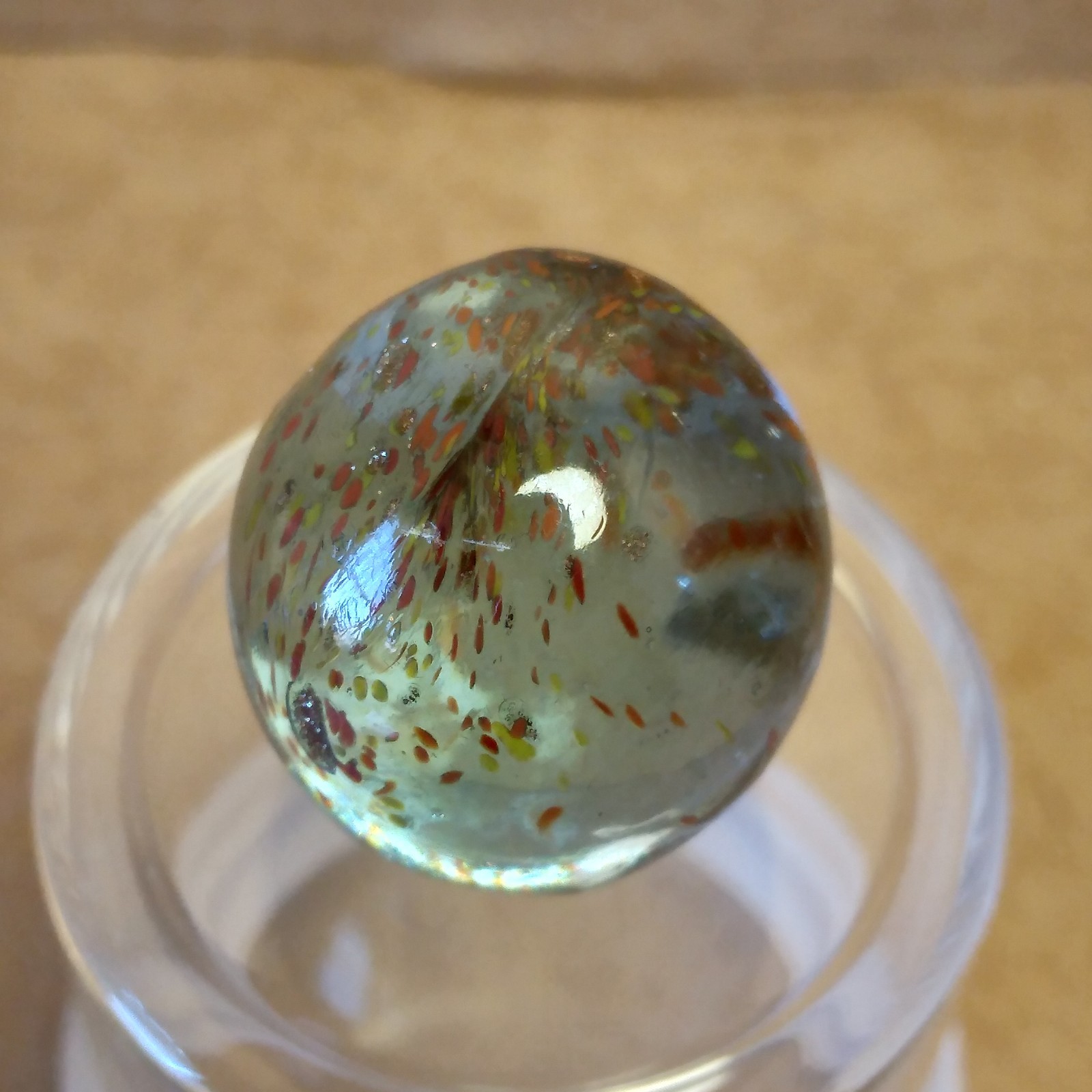 .60″ Marble- Vacor Jabo Christensen- Frit, Lutz, Glows- Guinea Atmosphere Style?