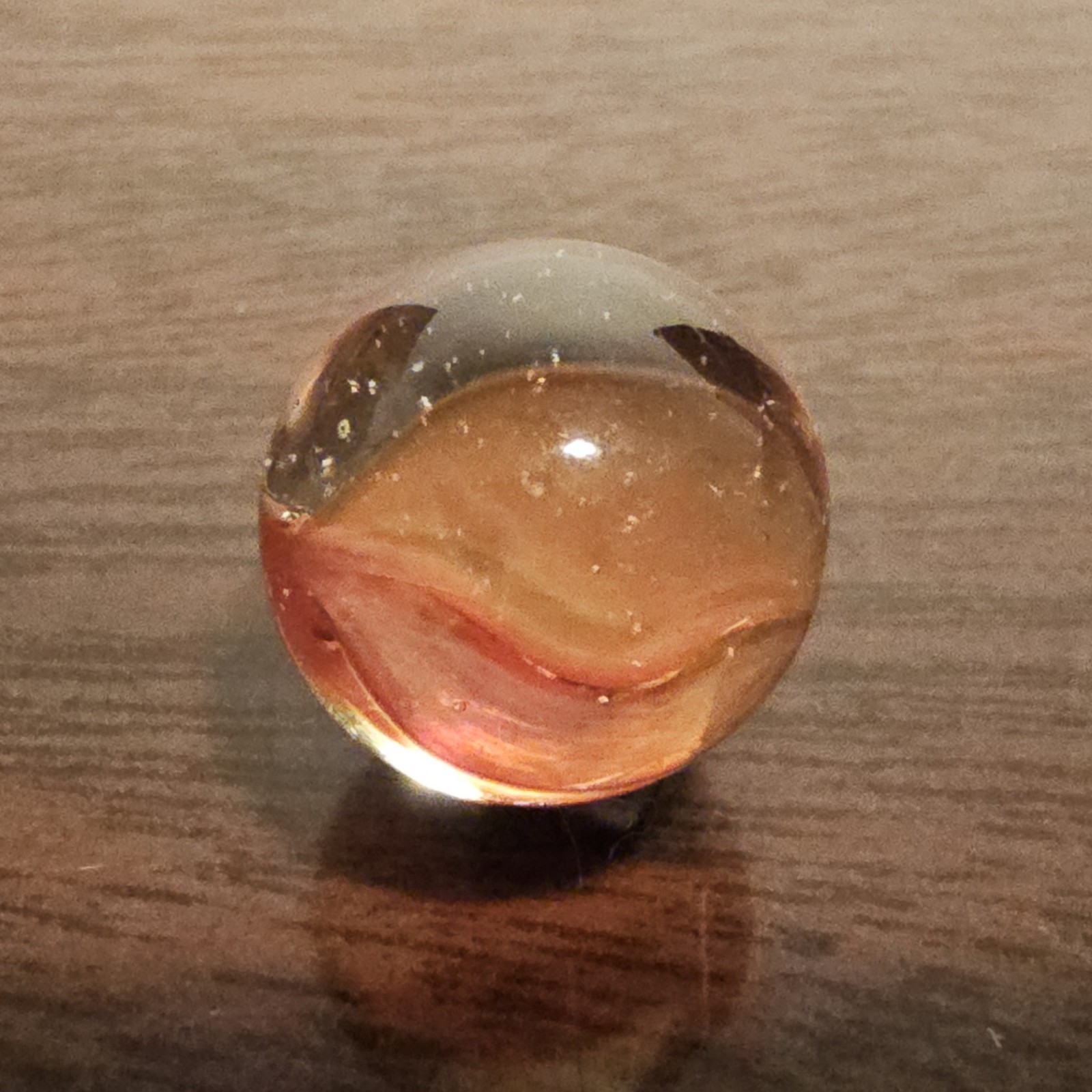 Vintage C. E. Bogard Rose 4 Lobe Hybrid Cats Eye .625 Glass Marble