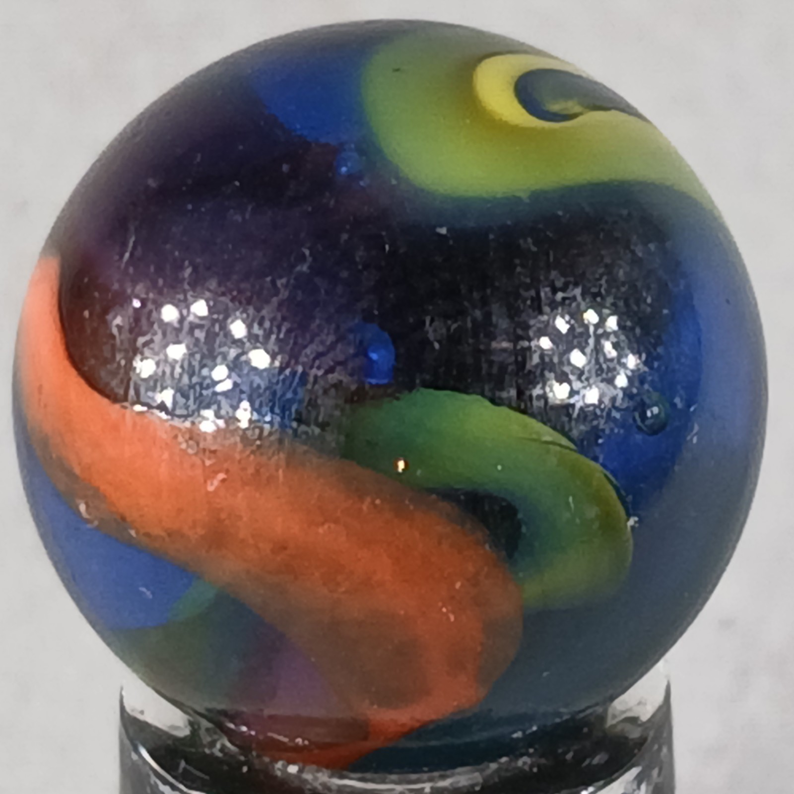 Vintage King Marbles Deep Orchid .61 Inches Near-Mint Condition