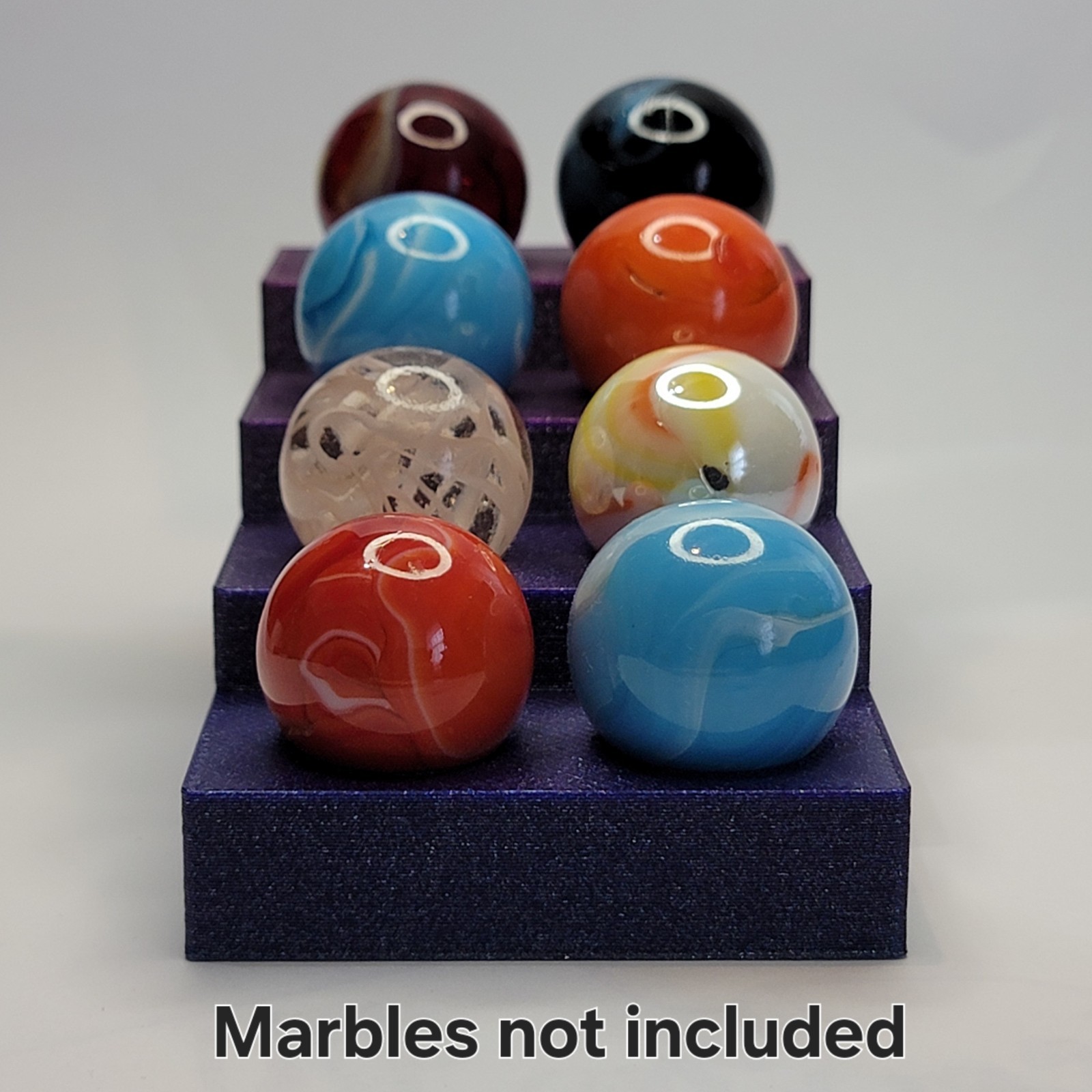 Sparkle Marble Display for 1″ marbles – Lot #6808