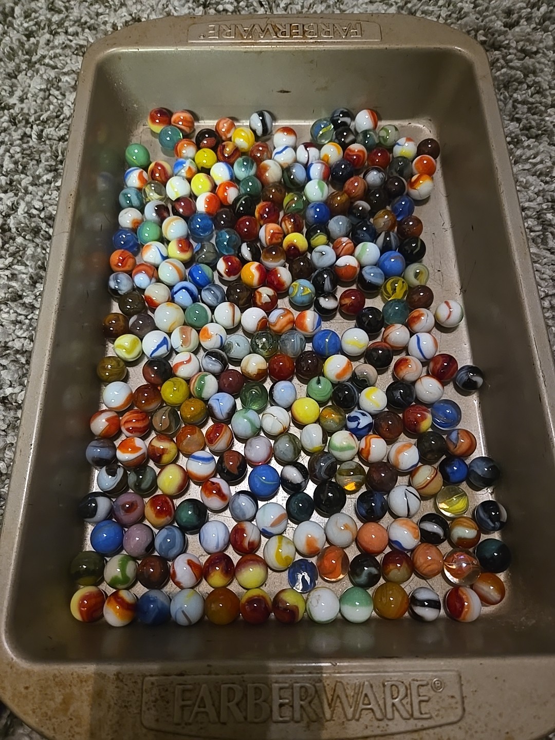 2 Ibs 10 Oz Assorted Vintage Glass Marbles – Lot #2