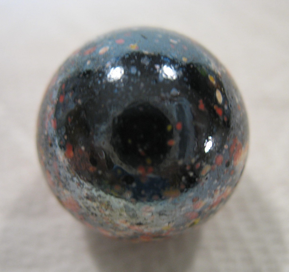 VINTAGE ITALIAN PAINTED CERAMIC/CLAY MARBLE