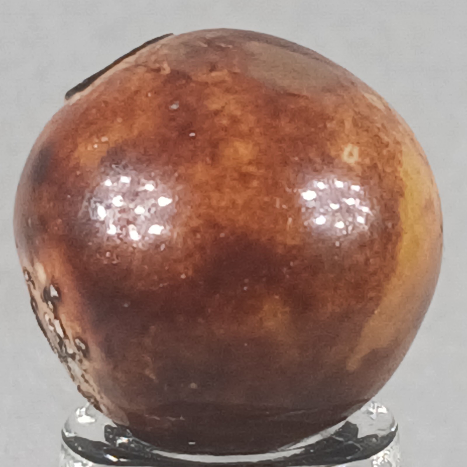 Vintage Brown Bennington Clay Marble .65 Inches Near-Mint Condition