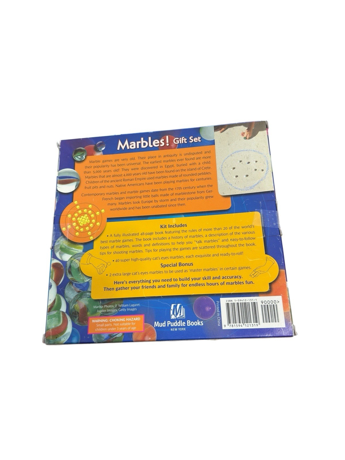 New Marbles, History, Secrets and The Worlds Best Marble Games! Gift Set