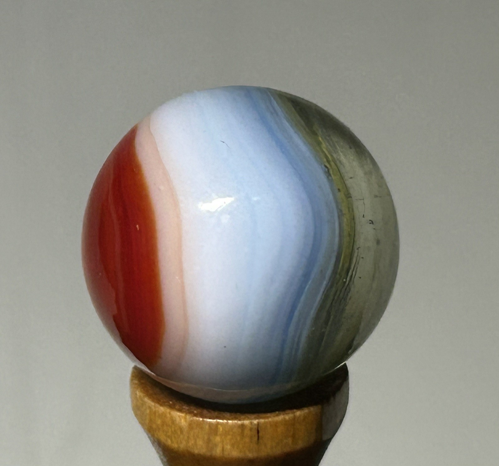 Vitro Agate Tri Lite Marble .66” Mint