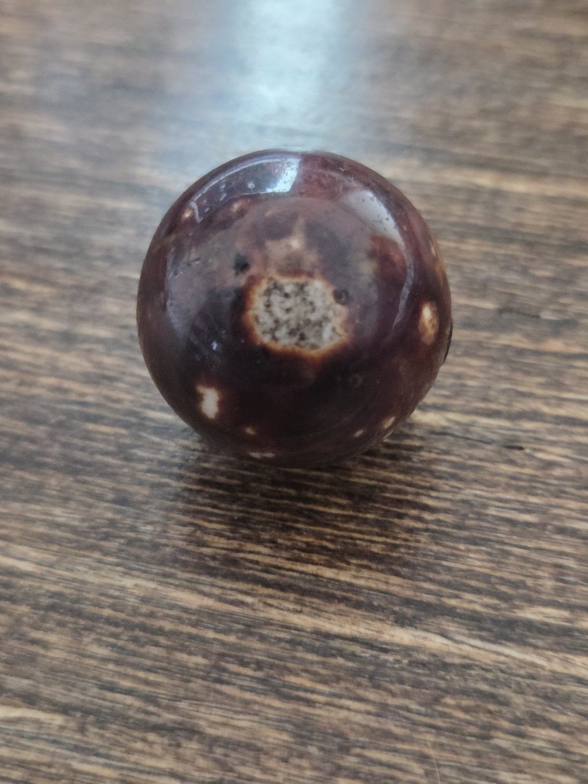 .99″ German Bennington Hard Clay Marble Shooter Vintage