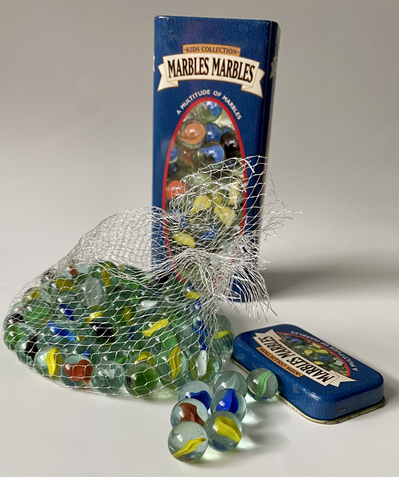 Cardinal Kids Collection Marbles 100 (95) Colorful Marbles in Original Tin 2001