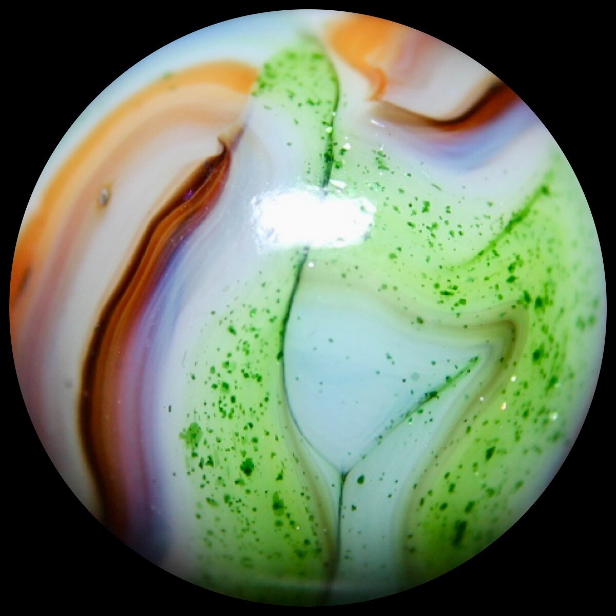 DAS Harvest Moon Marble Collector Series: Dichroic Sparkles