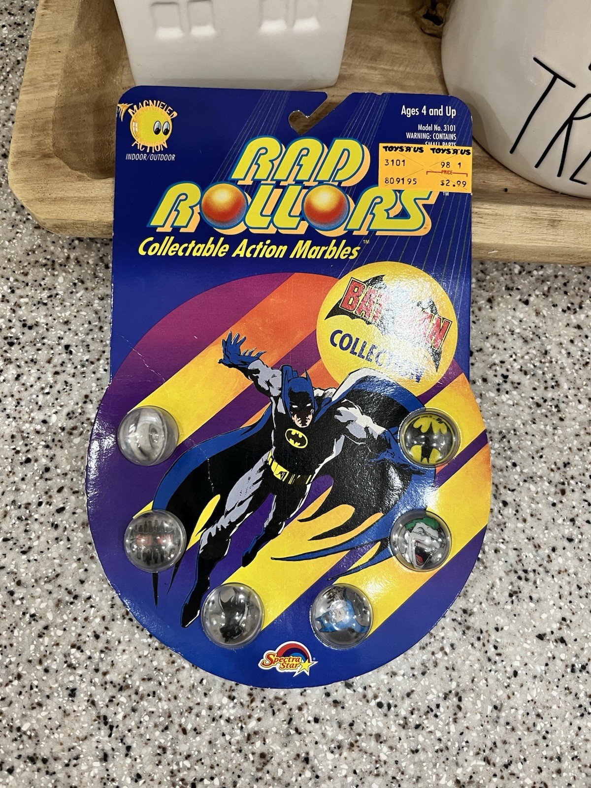 Vintage 1990 Spectra Stars Rad Rollers Action Marbles BATMAN DC Comics Sealed