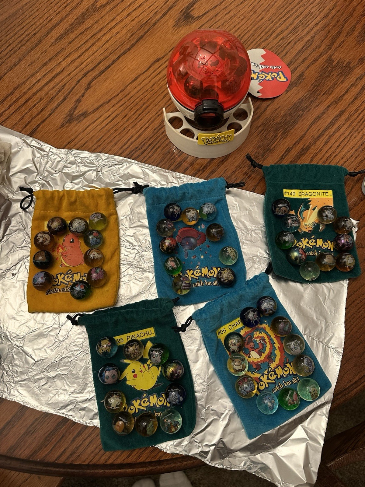 Working Blastoise Marble Shooter Pokeball With 5 Other Sets