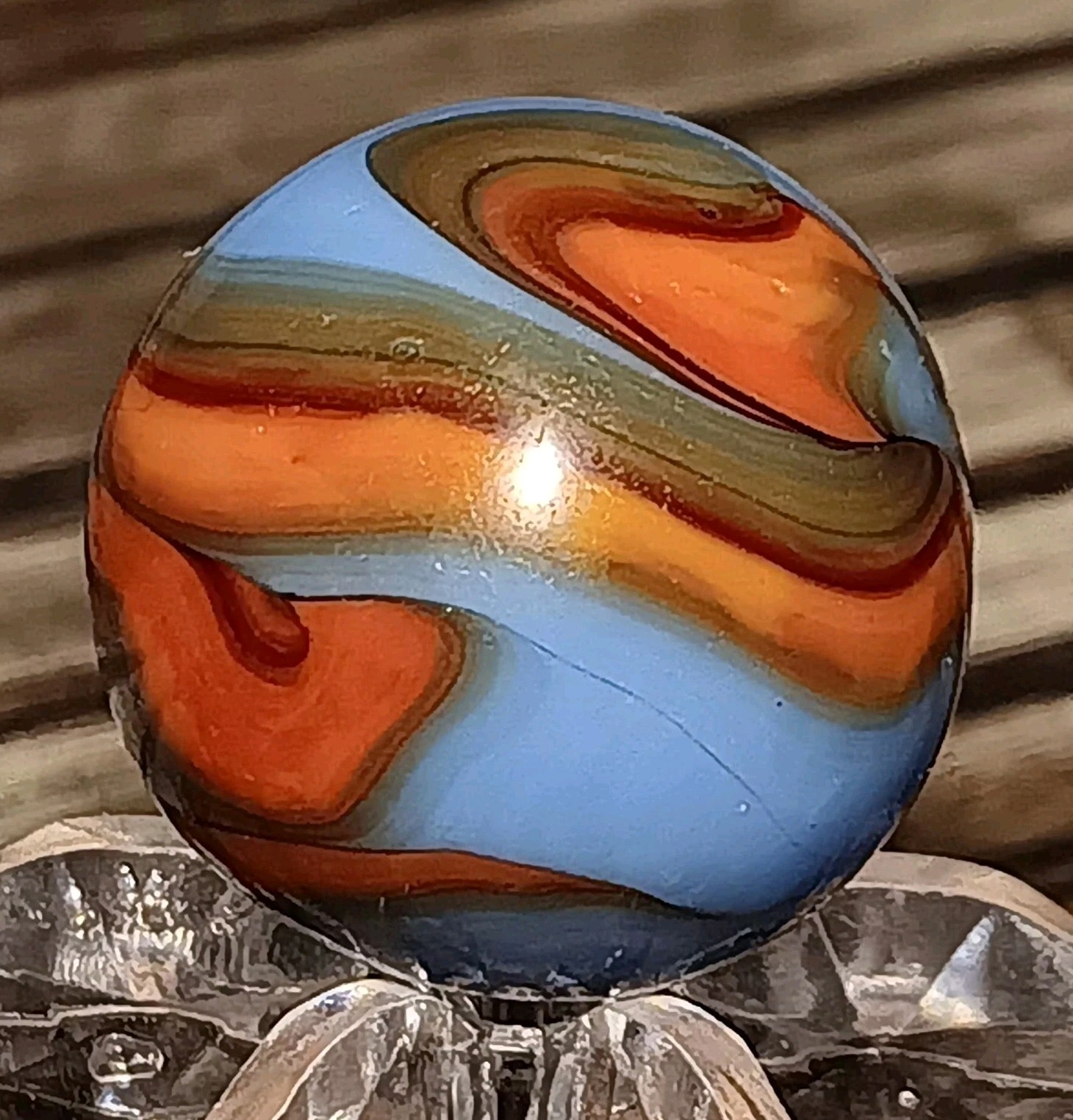Christensen Agate Swirl Marble. .66″ Near Mint. Nice Pattern