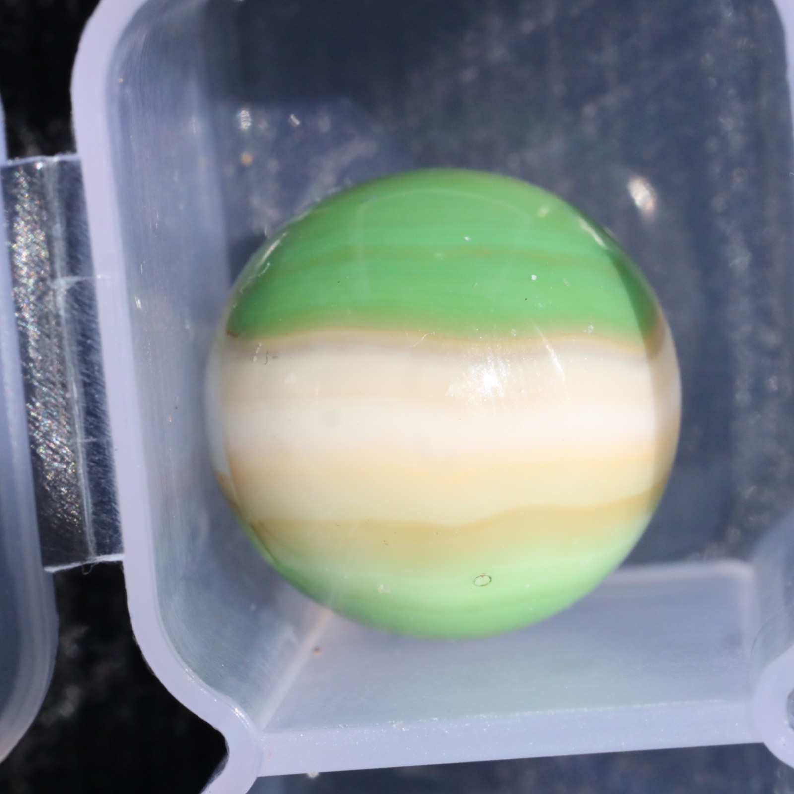 BEAUTIFUL MARBLE KING Rainbow Hybrid Green White Cream 5/8″ M