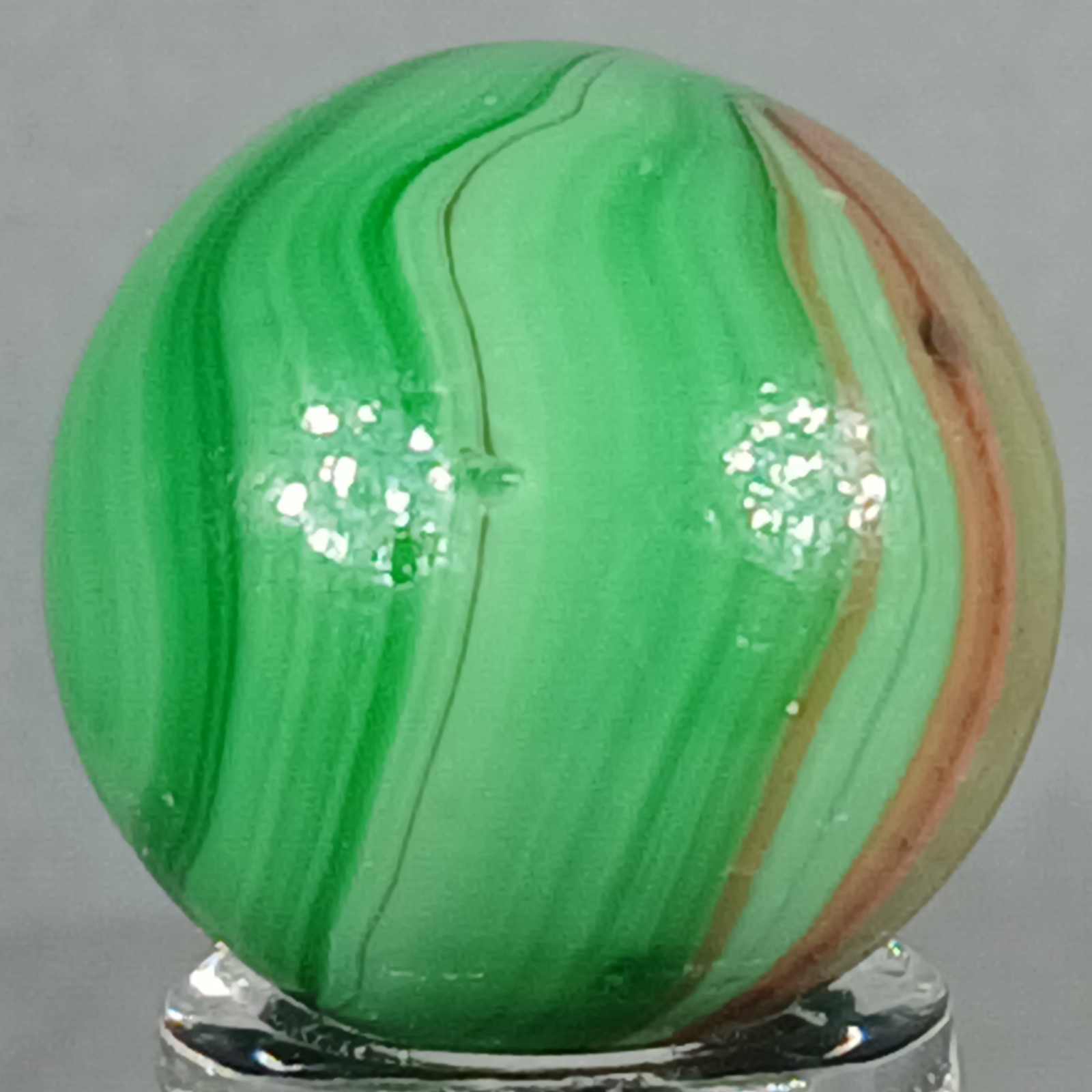 Vintage Imported Patch And Ribbon Marble .63 Inches Near-Mint Condition