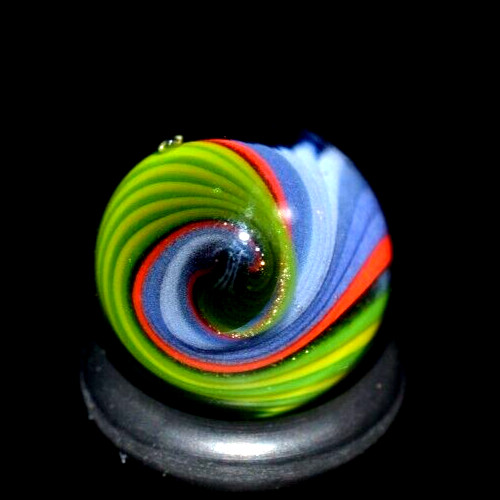 BRYAN TRILLAS GLASS MARBLE/.579″-GRASS & SKY VIEW-AVOCADO,GRASS,GREEN LUTZ,SKY+