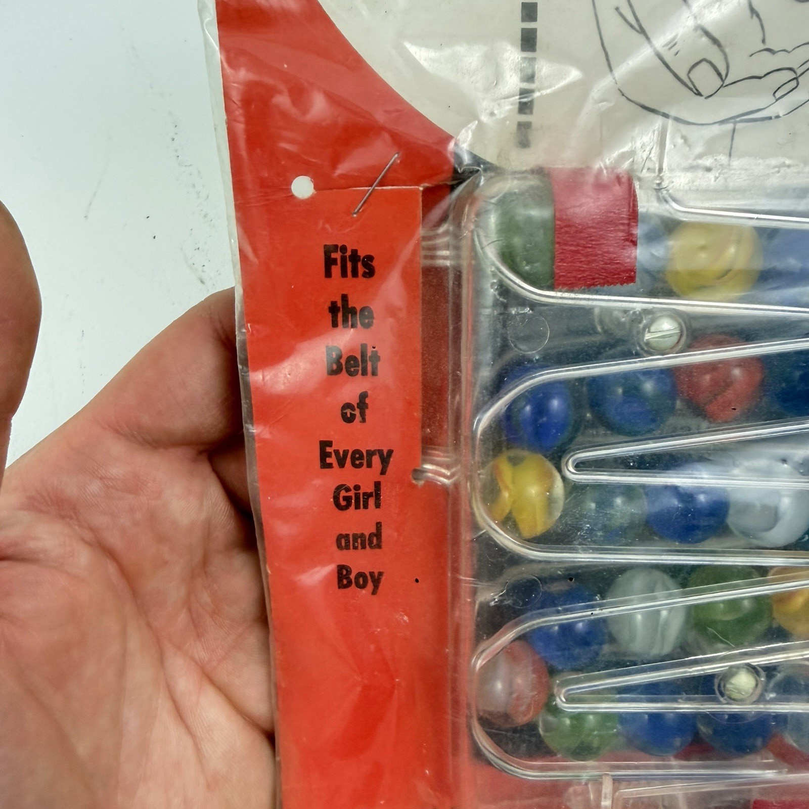 Vintage Alliance Industries Marble Minder Toy w/ Original Marbles New Sealed NOS
