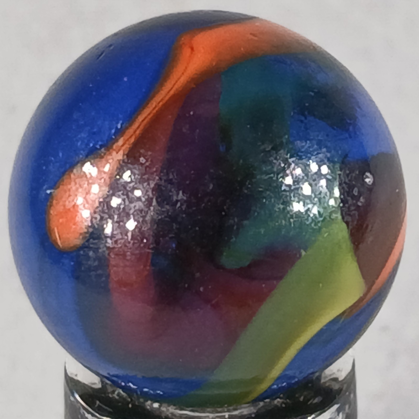 Vintage King Marbles Deep Orchid .61 Inches Near-Mint Condition
