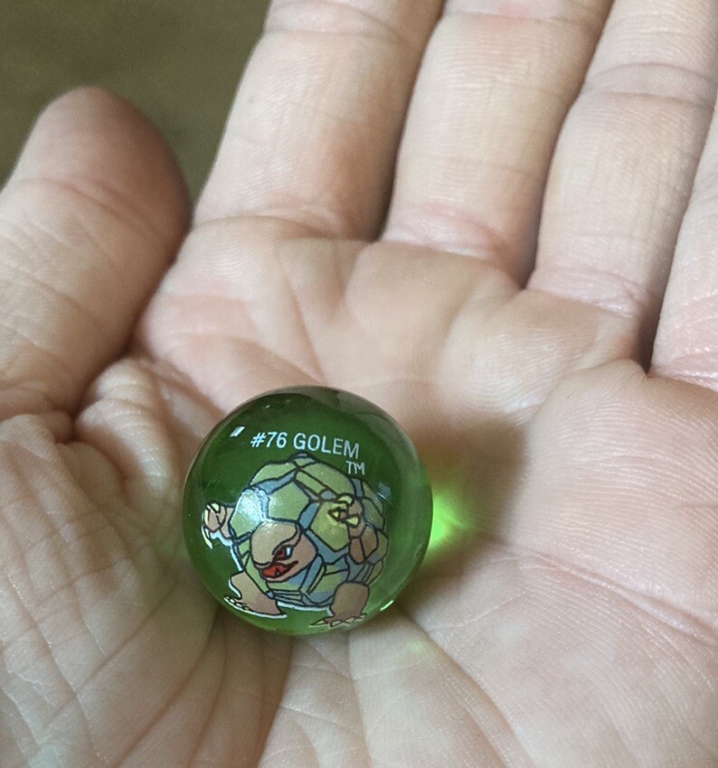 Pokémon Marble – #76 – GOLEM – 2000s ULTRA RARE POKEMON TOY WOTC Nintendo HTF