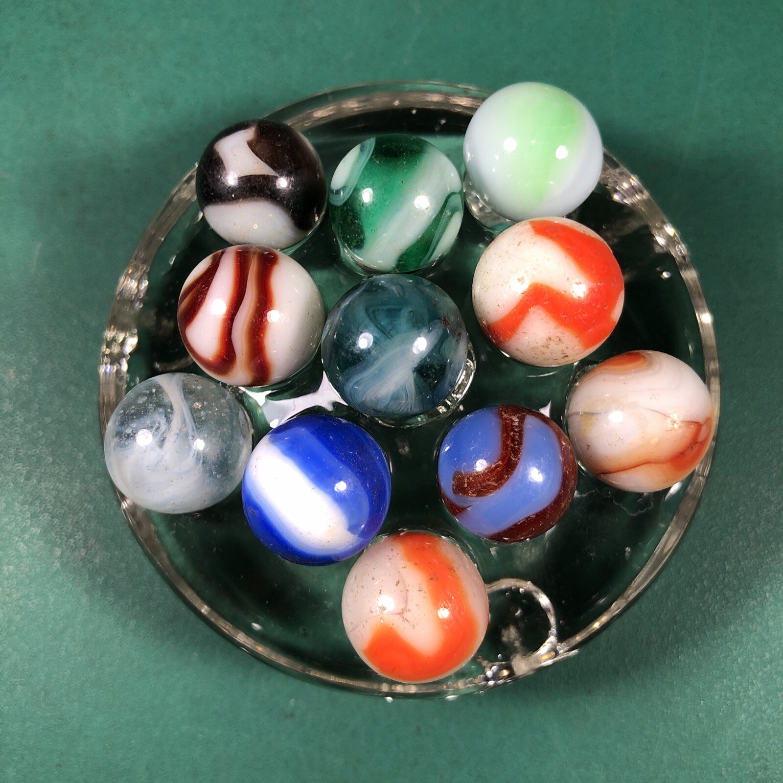 Vintage Marbles | Approximately 1/2″ | Lot Of 11 | Nice Patterns | Lot #612