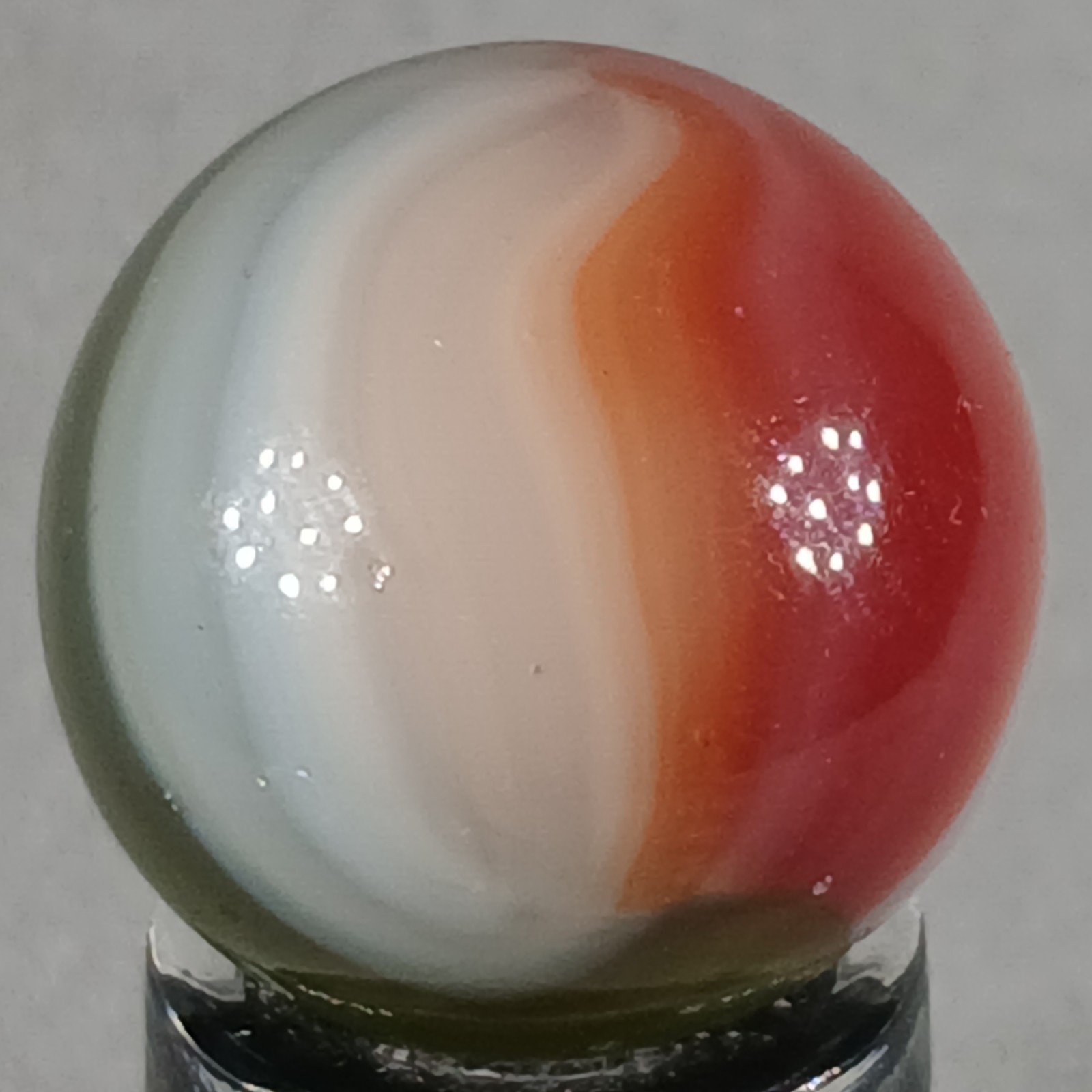 Vintage Vitro Tri-Lite Marble .61 Inches Near-Mint Condition Combined Shipping