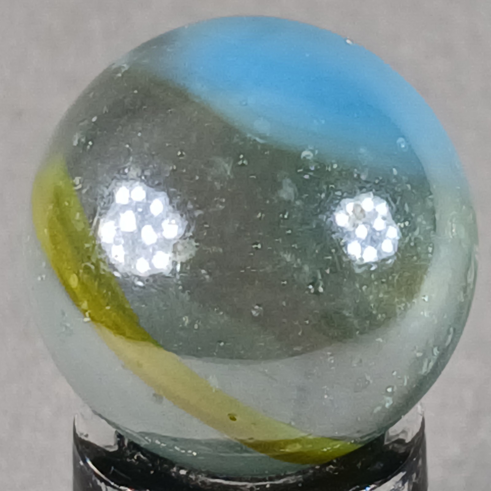 Vintage Imported Iridescent Patch Marble .62 Inches Near-Mint Condition