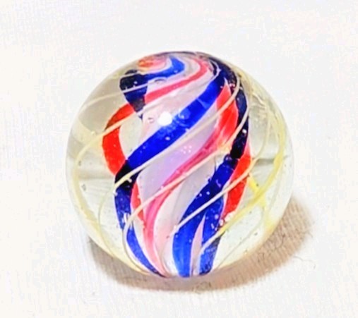 11/16″ Killer Caged Jelly Banded Tri-Stage Solid Core German Marbles (GP) MINT