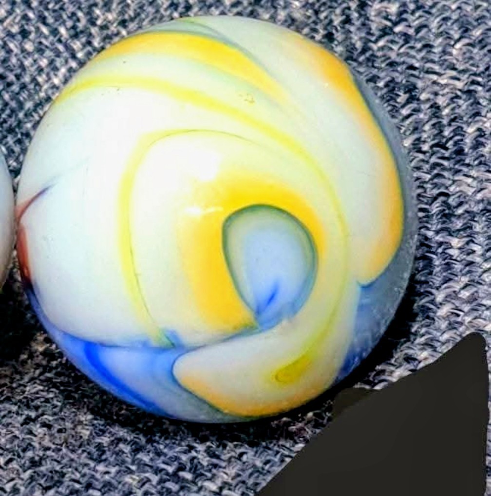 31/32″ Killer Pattern 5 Colour Veiligglas Opaque Swirl Vintage Marbles NM++++