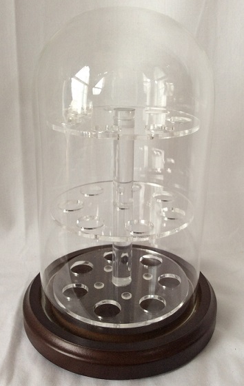 Glass Dome with Acrylic 21 Marble Display Insert #305mh