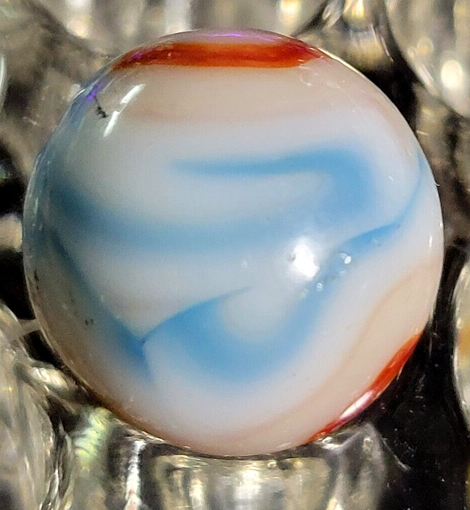 PELTIER NATIONAL LINE RAINBO LIBERTY 0.63″ OXBLOOD FLAMES NEAR MINT 3B/29