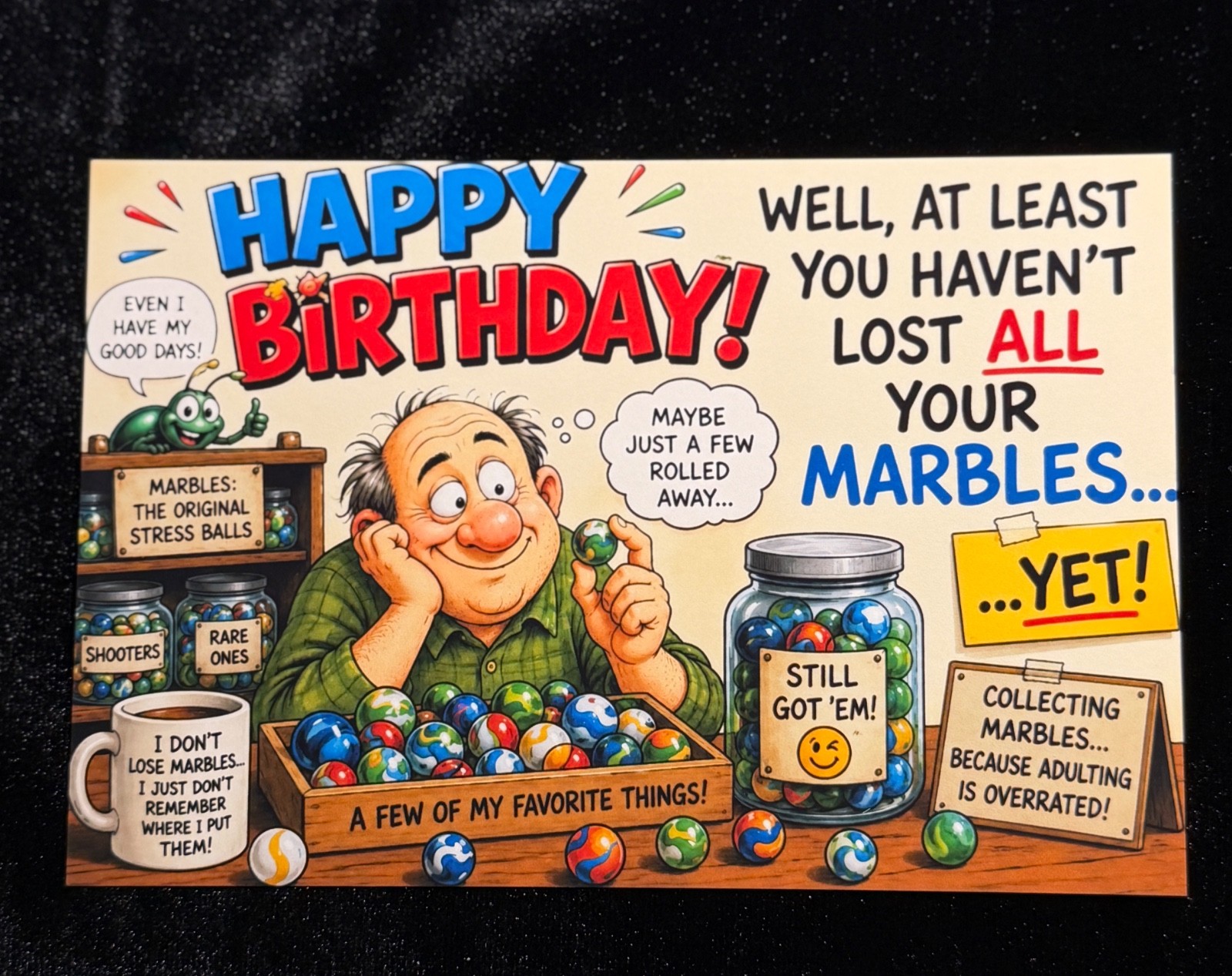 For marble collector who knows the difference between a shooter and a “rare one”