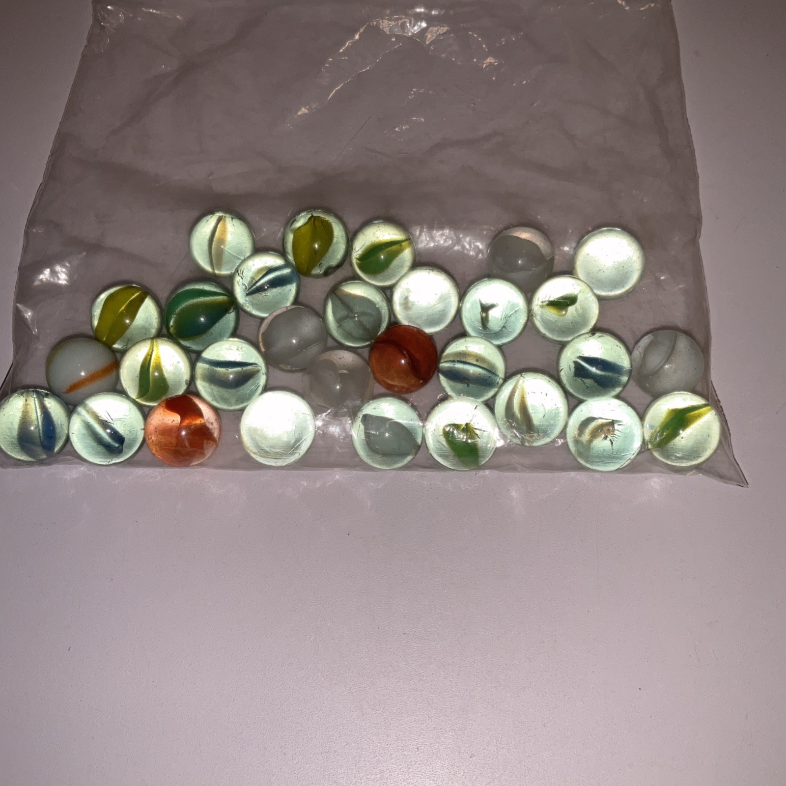 Vintage Lot of 30 Mixed Marbles Very Nice, Mint