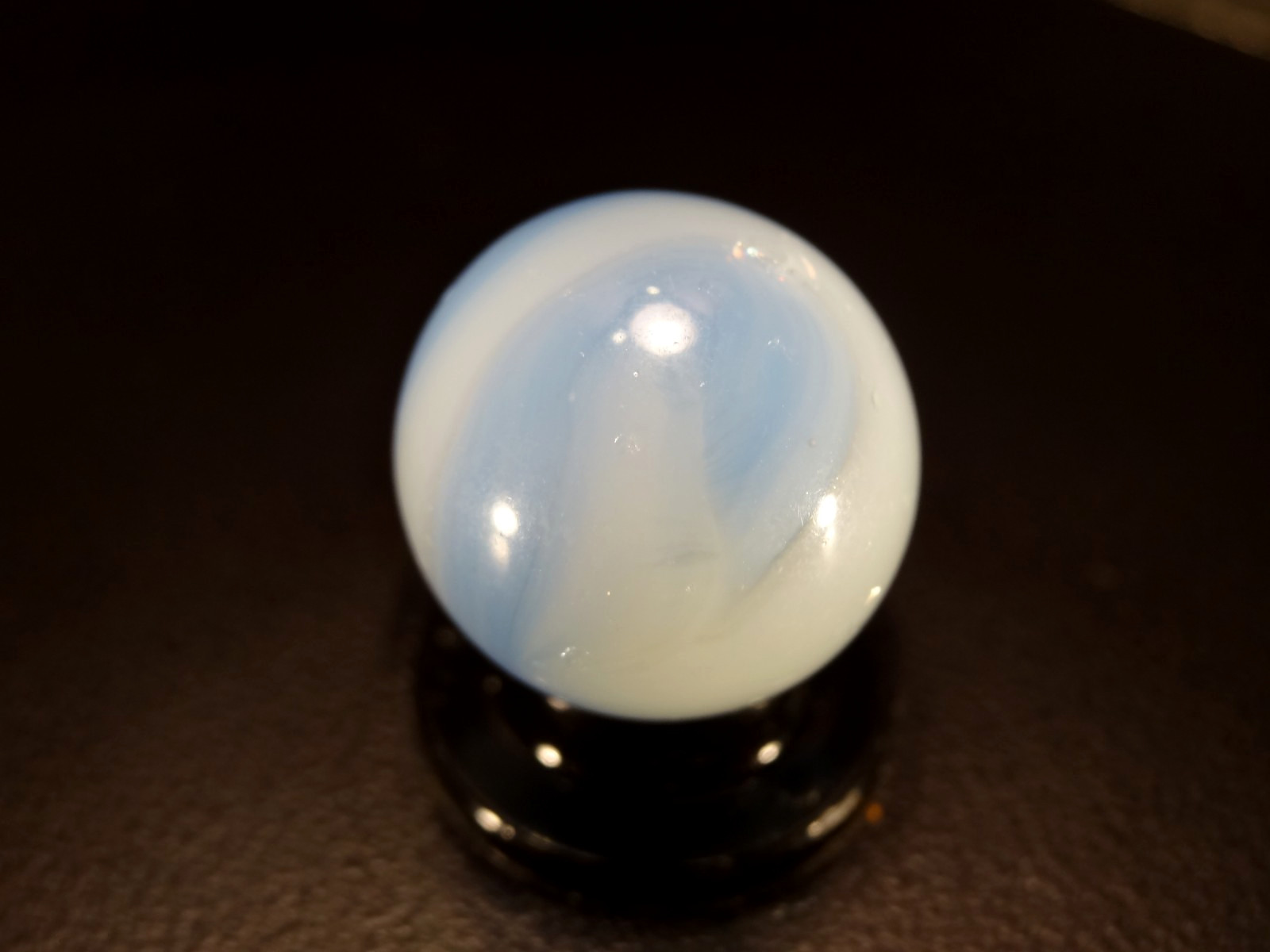 AKRO AGATE SHOOTER TRI COLOR Rare colors Baby Blue 0n Blue