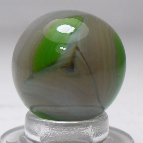 #1064 West Virginia Swirl Marble with Nice Grey and Green Swirls. Alley, Champ