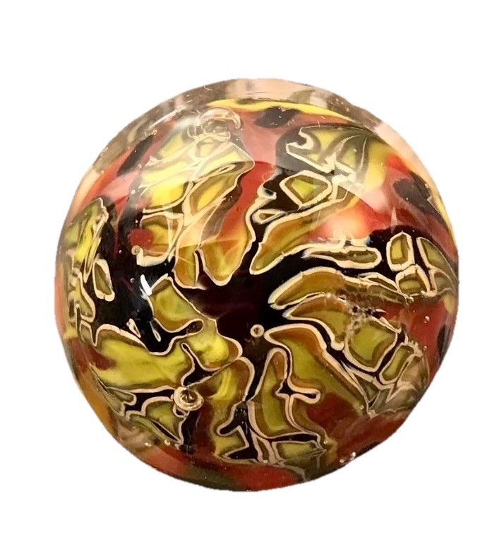 Sara Sally LaGrand Handmade Art Glass Marble Murrina And Controlled Stringer