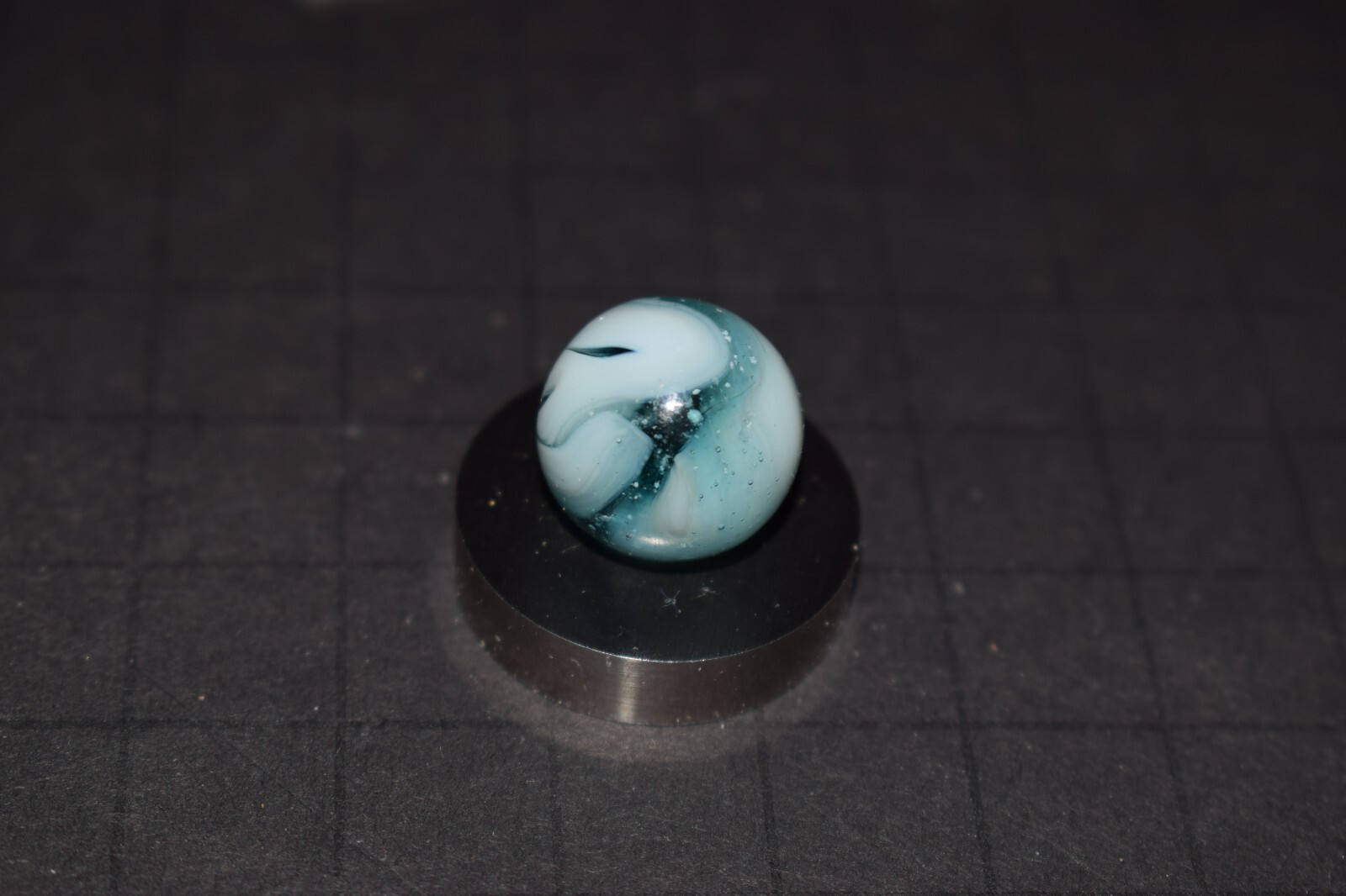OLD Ravenswood Toy Marble Premium Transparent 🥽Aqua Marine Base🥽 Size .640″
